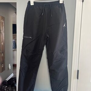 Jordan Boys Black Joggers with White Logo
